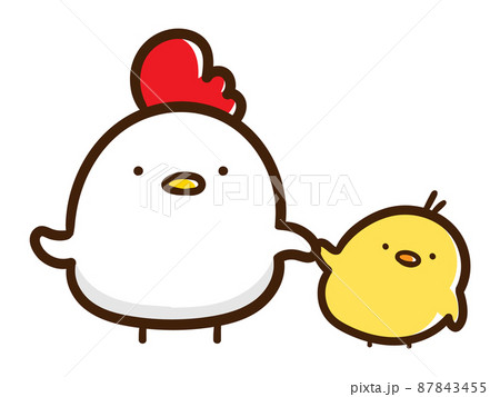にわとり ひよこ 親子 かわいいのイラスト素材 - PIXTA