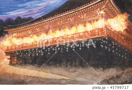 東大寺二月堂のイラスト素材 - PIXTA