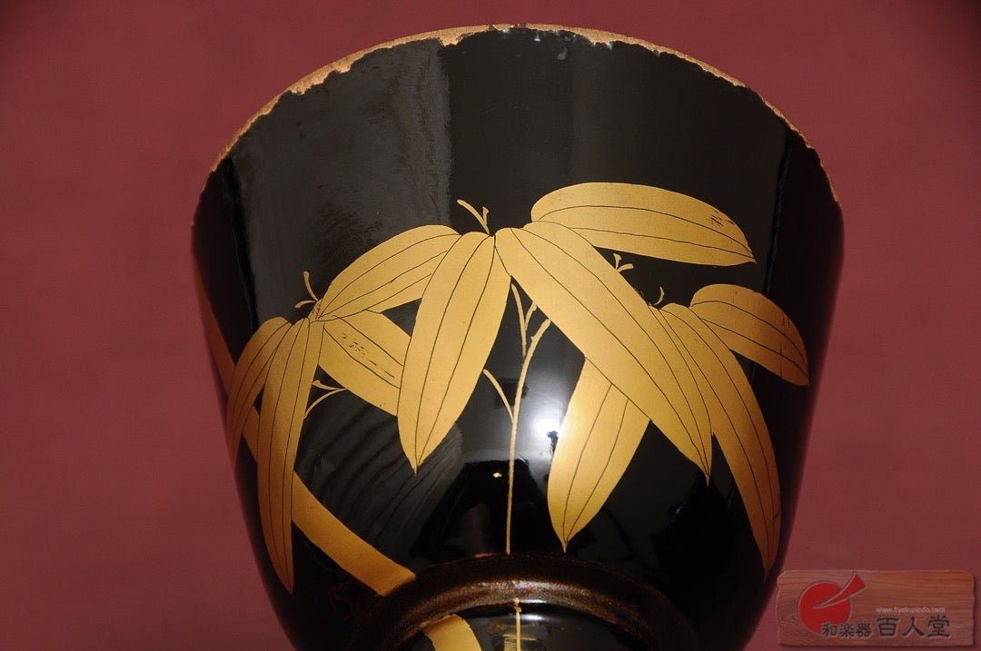 大鼓 (おおつづみ)胴 竹椋鳥蒔絵