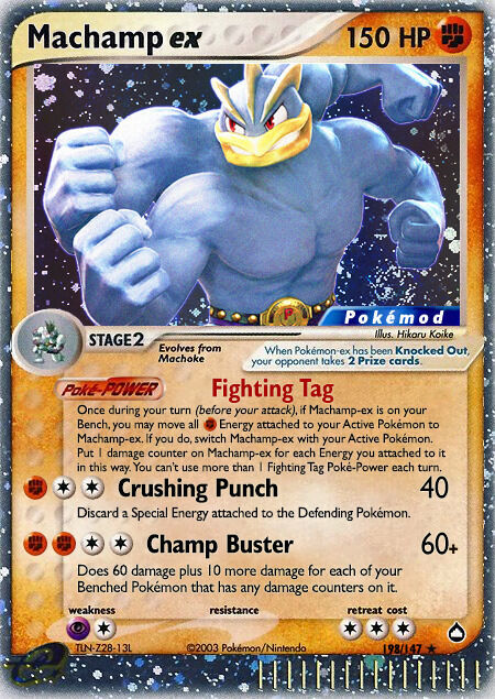 Machamp ex MODAQP 198 - Pokémod Aquapolis 198 - Card - TCG ONE