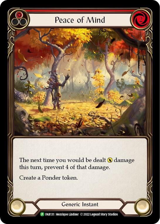 Peace of Mind - FAB131 - Flesh and Blood: Promo Cards - Flesh and