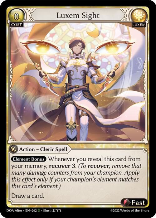 Luxem Sight - Dawn of Ashes Alter Edition - Grand Archive TCG
