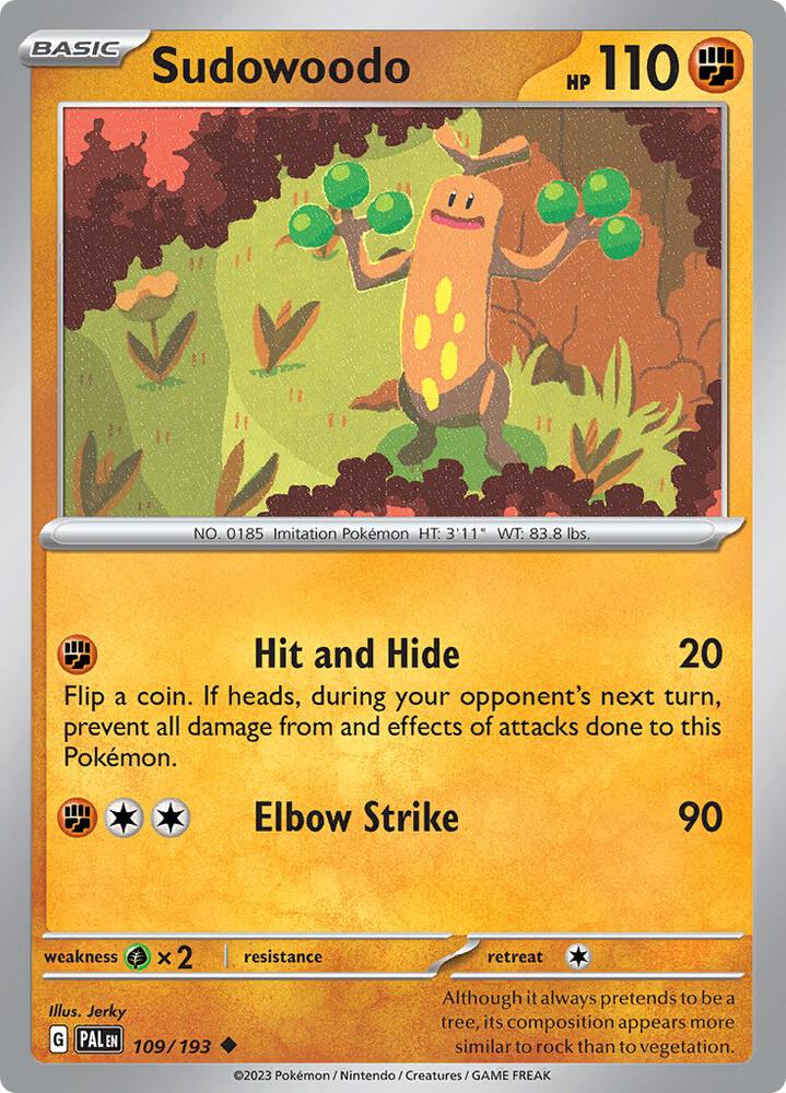 Sudowoodo - SV02: Paldea Evolved - Pokemon - TCGplayer.com