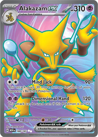 Alakazam ex - 188/165 - SV: Scarlet & Violet 151 - Pokemon