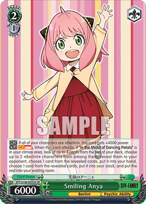 Smiling Anya (SR) - SPY x FAMILY - Weiss Schwarz - TCGplayer.com