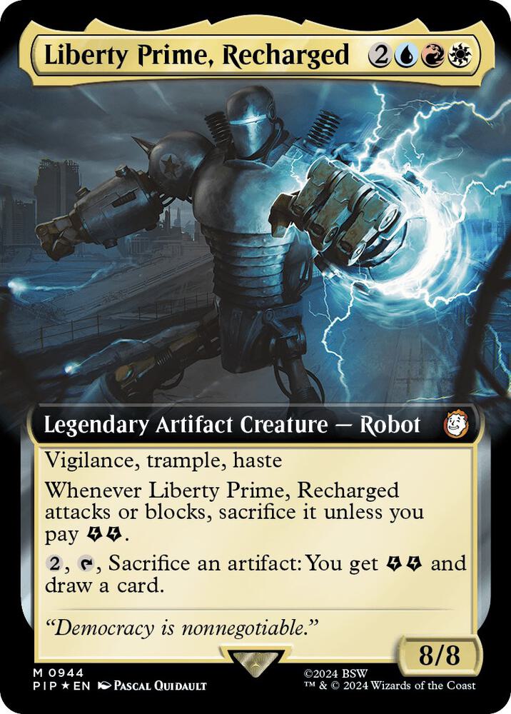 Liberty Prime, Recharged (Extended Art) (Surge Foil) - Universes