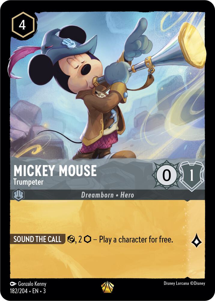 Mickey Mouse - Trumpeter - Into the Inklands - Disney Lorcana