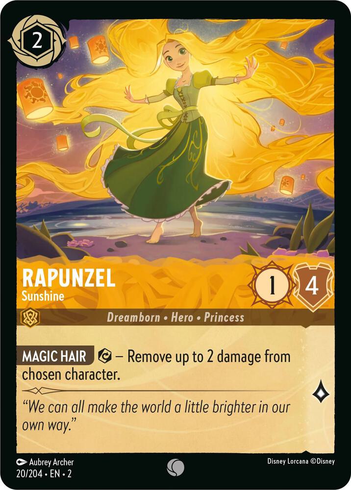 Rapunzel - Sunshine - Rise of the Floodborn - Disney Lorcana