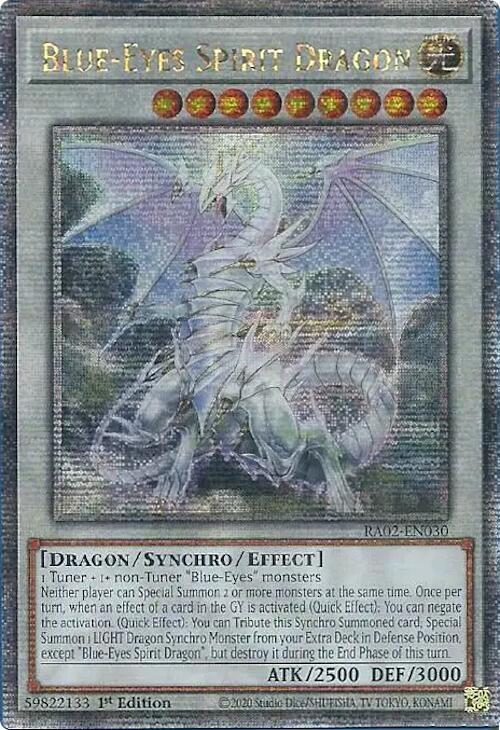 Blue-Eyes Spirit Dragon (Quarter Century Secret Rare) - 25th