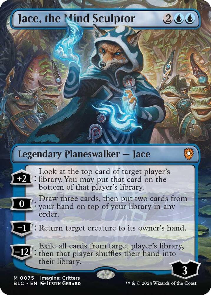 Jace, the Mind Sculptor (Borderless) - Commander: Bloomburrow
