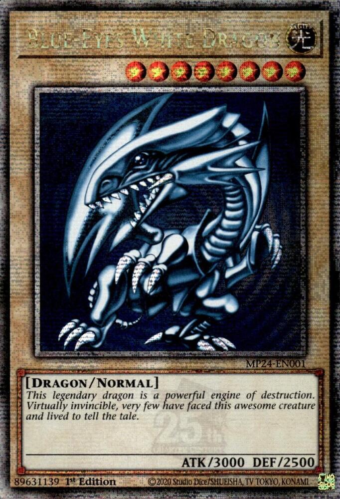Blue-Eyes White Dragon (Quarter Century Secret Rare) - 25th