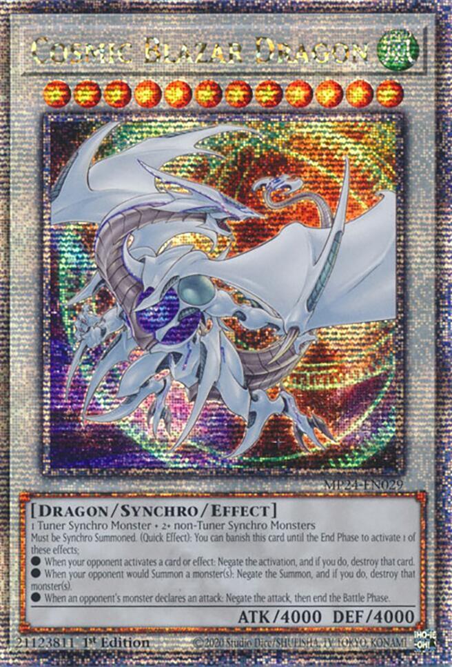 Cosmic Blazar Dragon (Quarter Century Secret Rare) - 25th