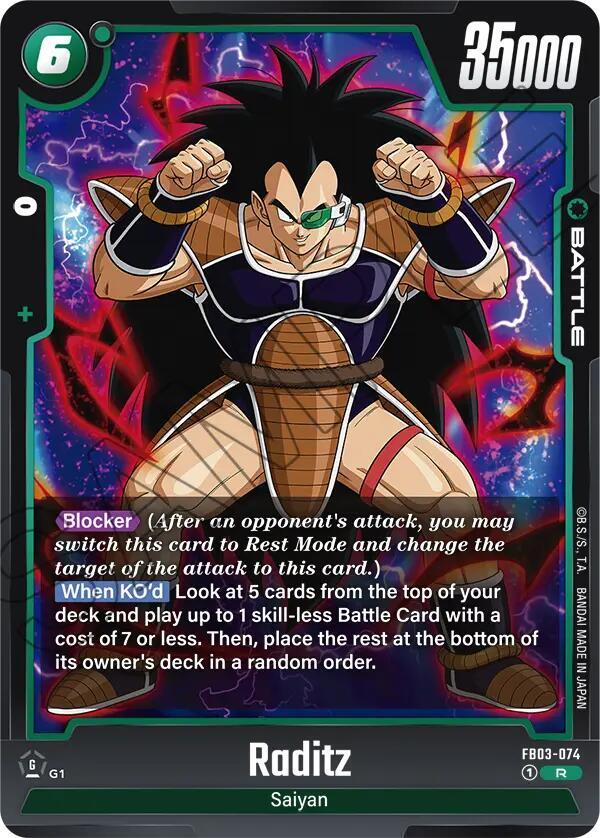 Raditz - FB03-074 - Raging Roar - Dragon Ball Super: Fusion World