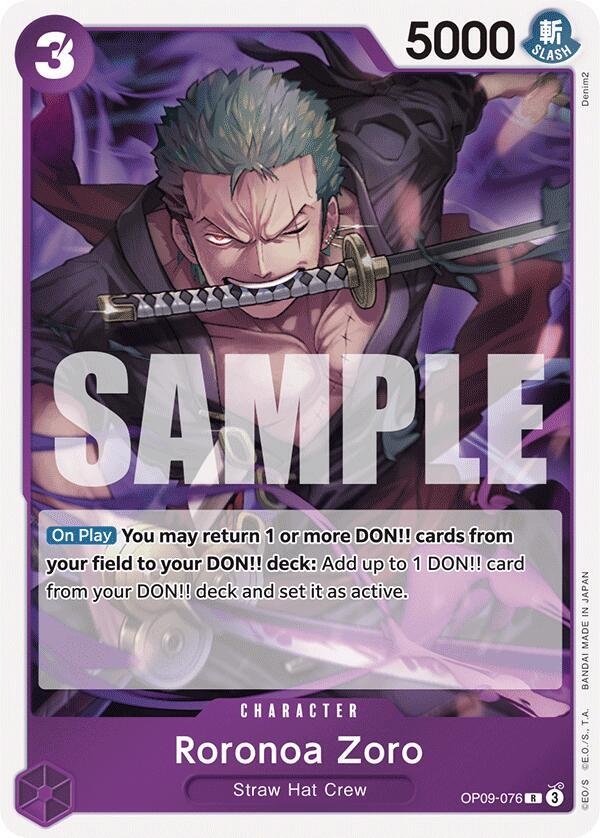 Roronoa Zoro (076) - Emperors in the New World - One Piece Card