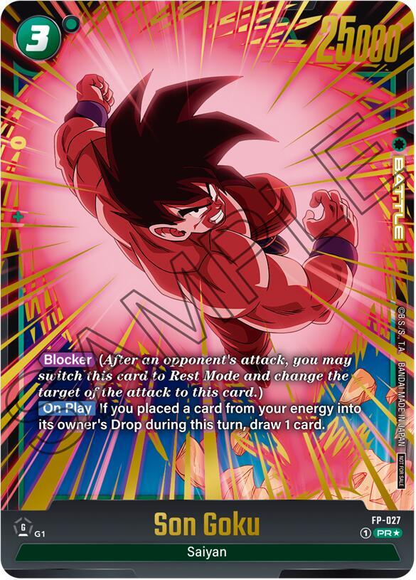 Son Goku - FP-027 (Gold) - Fusion World Promotion Cards and Packs