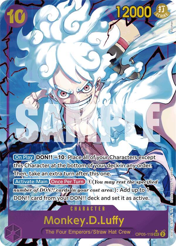 Monkey.D.Luffy (OP05-119) (Alternate Art) - Premium Booster -The