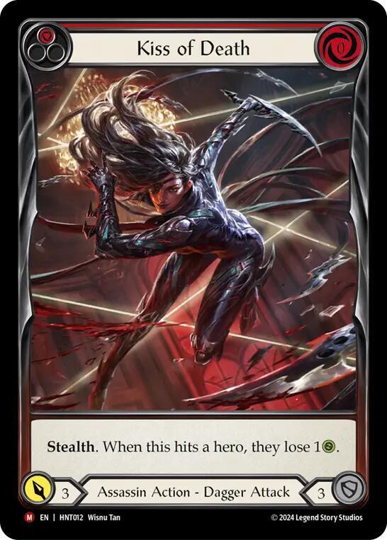 Kiss of Death (Extended Art) - The Hunted - Flesh and Blood TCG