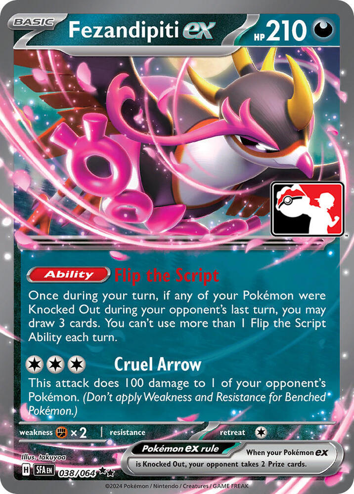 Fezandipiti ex - 038/064 - Prize Pack Series Cards - Pokemon