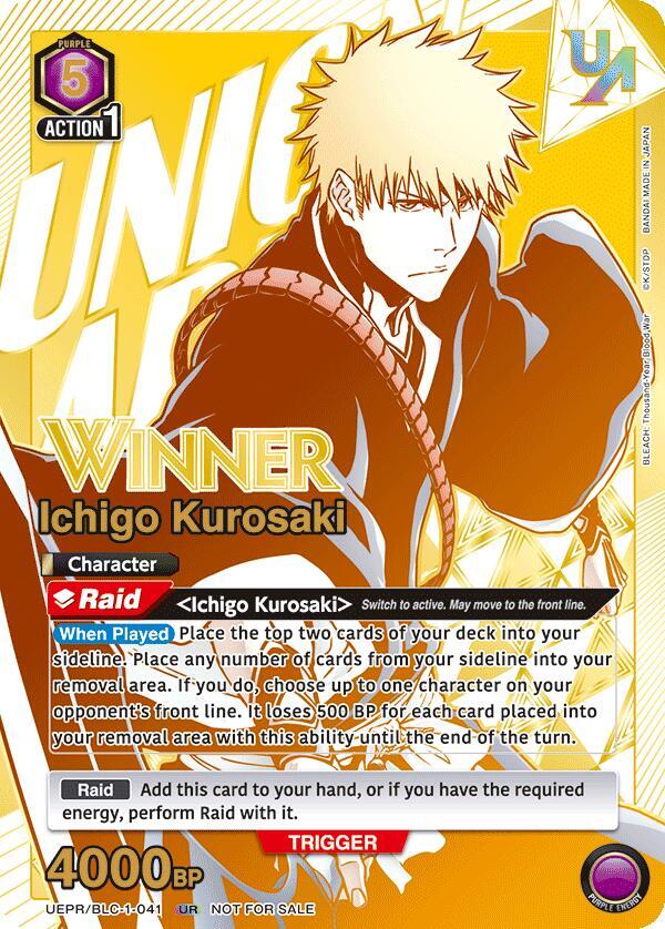 Ichigo Kurosaki (041) (Winner) - Union Arena Promotion Cards