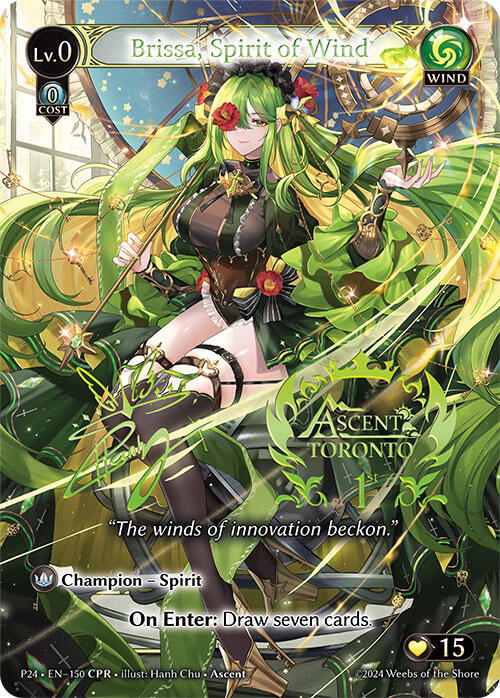 Brissa, Spirit of Wind (CPR) - Promotional Cards - Grand Archive