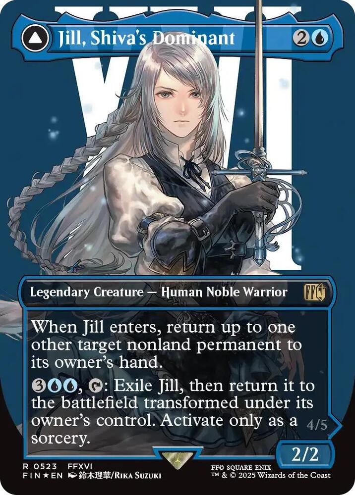 Jill, Shiva's Dominant (Borderless) (Surge Foil) - FINAL FANTASY