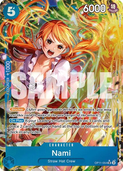 Nami (054) (Alternate Art) - A Fist of Divine Speed - One Piece