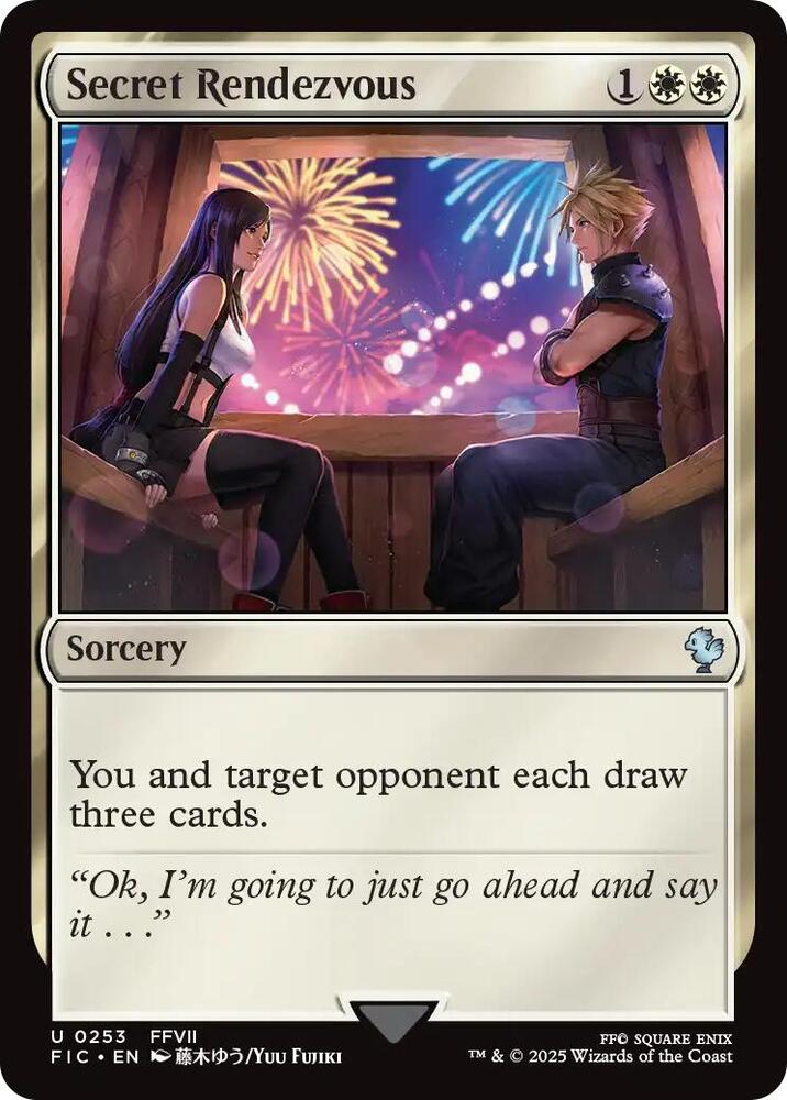 Secret Rendezvous (0253) (Surge Foil) - Commander: FINAL FANTASY