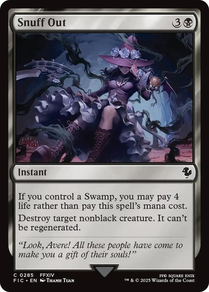 Snuff Out (Surge Foil) - Commander: FINAL FANTASY - Magic: The