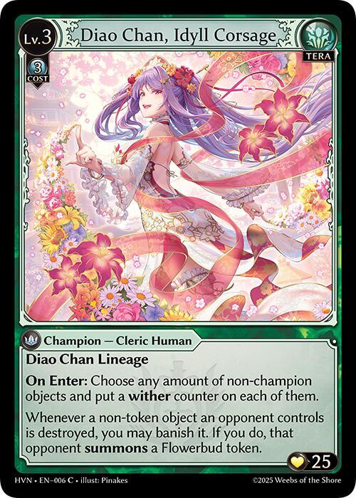 Diao Chan, Idyll Corsage - Abyssal Heaven - Grand Archive TCG