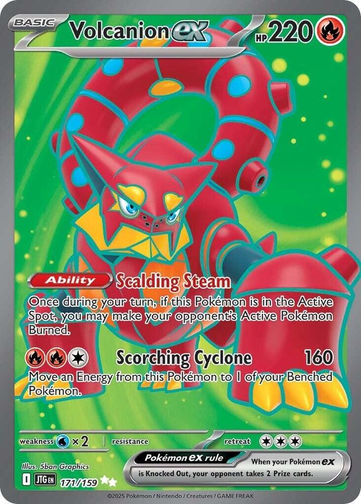 Volcanion ex - 171/159 - SV09: Journey Together - Pokemon