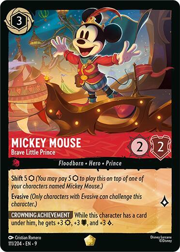 Mickey Mouse - Brave Little Prince - Fabled - Disney Lorcana