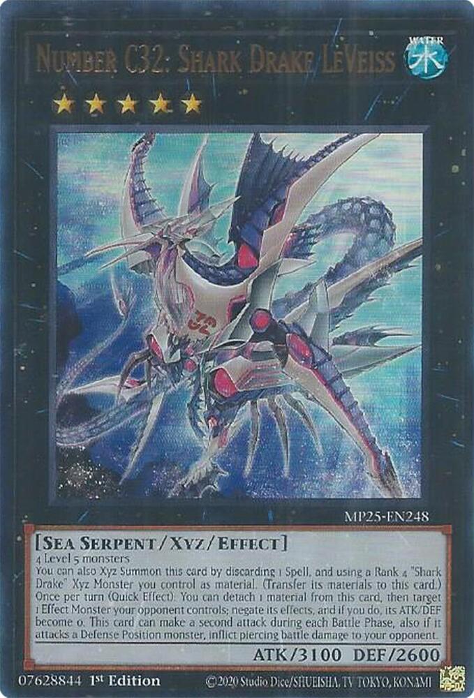 Number C32: Shark Drake LeVeiss - 2025 Mega-Pack - YuGiOh