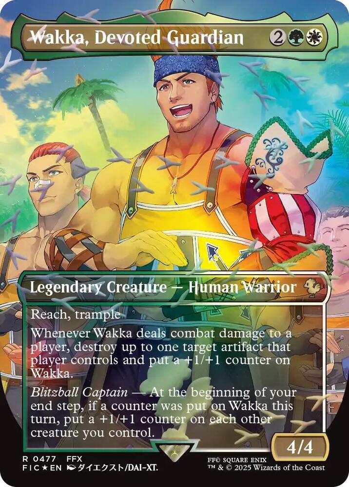 Wakka, Devoted Guardian (Borderless) (Chocobo Track Foil