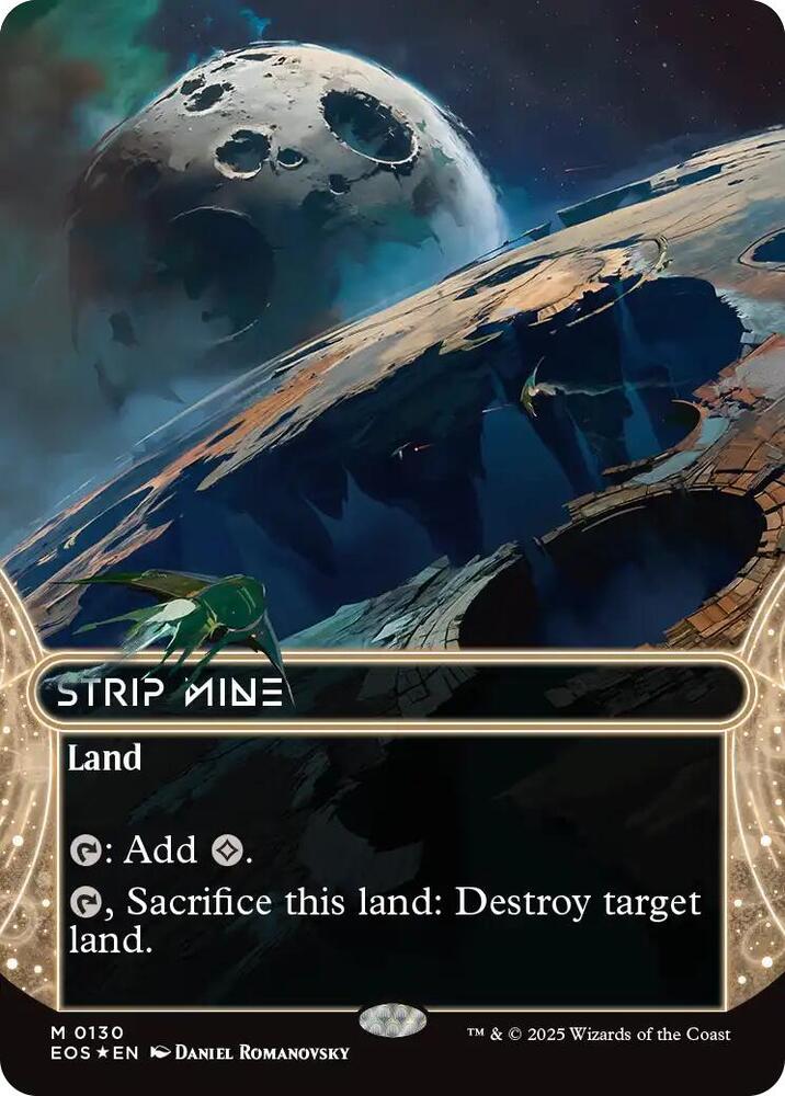 Strip Mine (0130) (Borderless) (Galaxy Foil) - Edge of Eternities