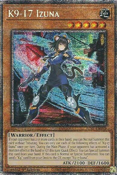K9-17 Izuna (Starlight Rare) - Justice Hunters - YuGiOh