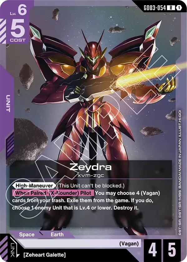 Zeydra - Steel Requiem - Gundam Card Game - TCGplayer.com