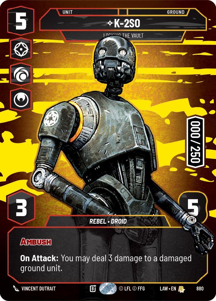 K-2S0 - Locking the Vault (Serialized) - A Lawless Time - Star