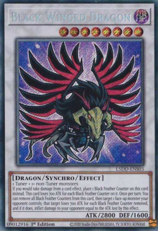 Black-Winged Dragon (L5DD-ENS03) - Legendary 5D's Decks - YuGiOh