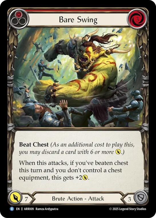 Bare Swing (Red) - Armory Deck: Rhinar - Flesh and Blood TCG