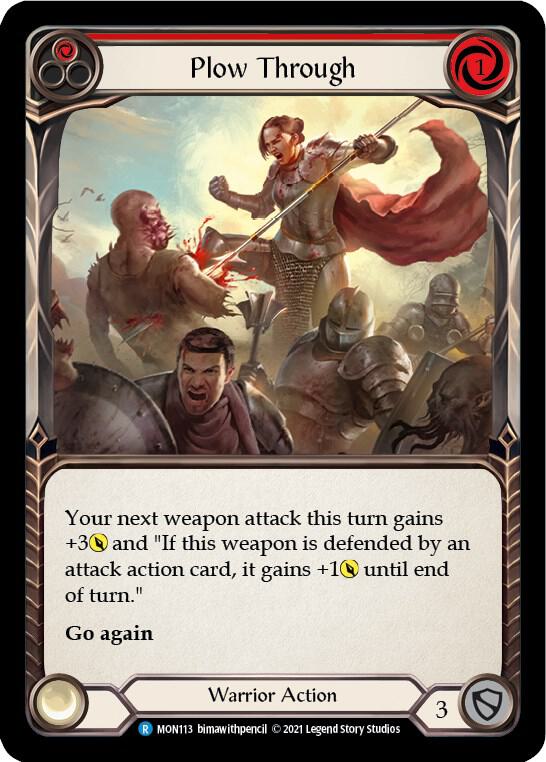 Plow Through (Red) - Monarch - Flesh and Blood TCG - TCGplayer.com