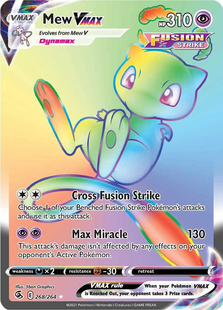 Mew VMAX (Secret) - SWSH08: Fusion Strike - Pokemon - TCGplayer.com