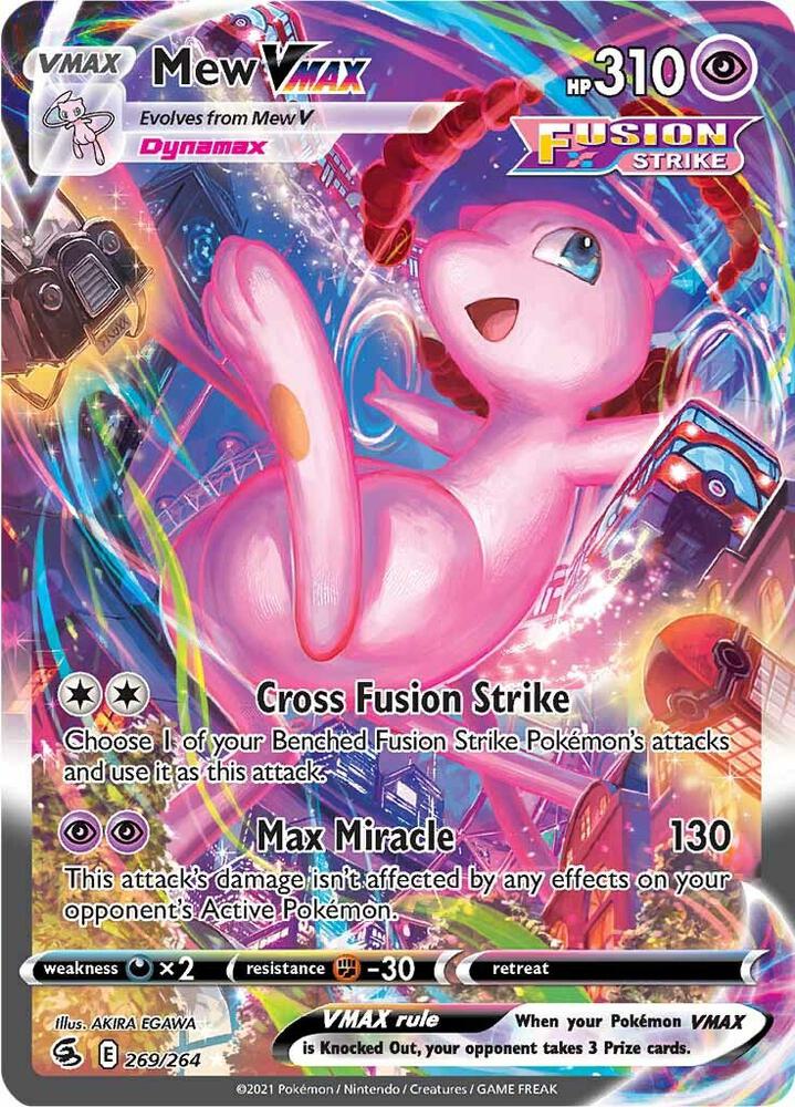 Mew VMAX (Alternate Art Secret) - SWSH08: Fusion Strike - Pokemon