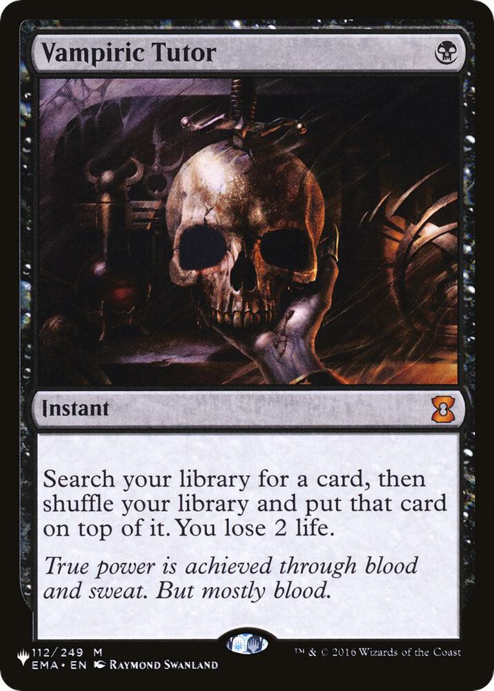Vampiric Tutor - The List Reprints - Magic: The Gathering