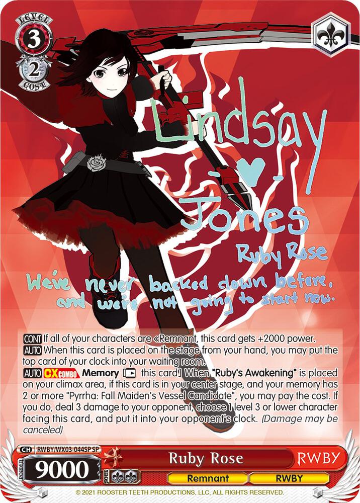 Ruby Rose (SP) - RWBY - Weiss Schwarz - TCGplayer.com