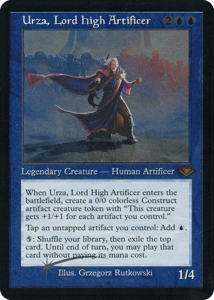 Urza, Lord High Artificer (Retro Frame) (Foil Etched) - Modern