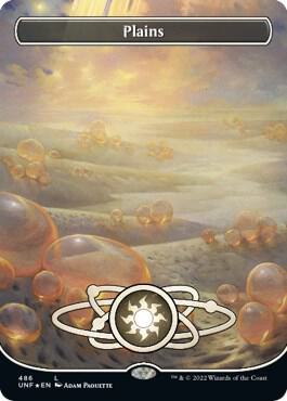 Plains (486) (Borderless) (Galaxy Foil) - Unfinity - Magic: The