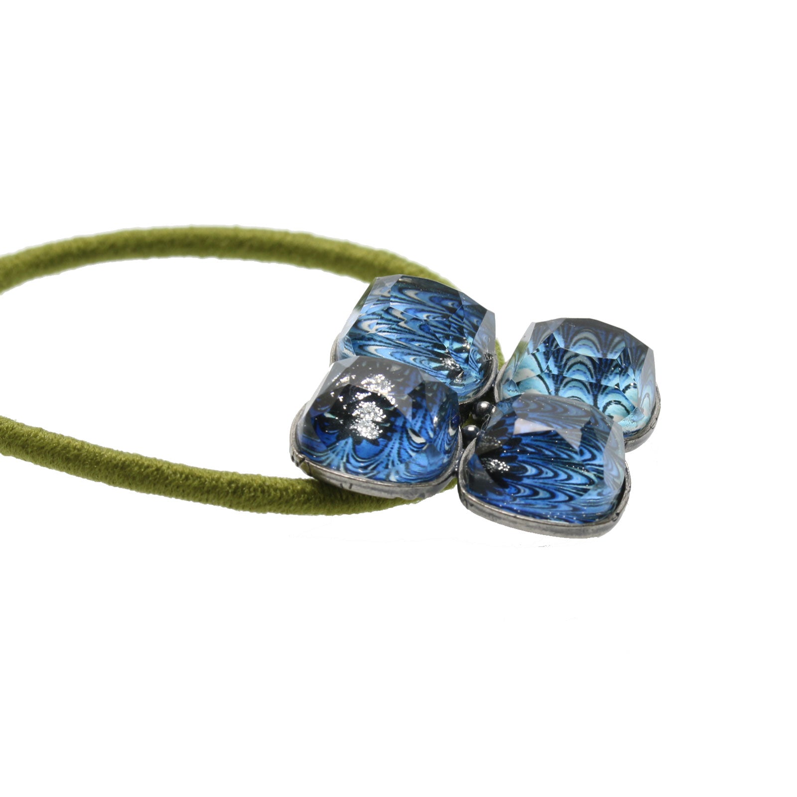 ヘアゴム 高級 紫陽花 青 マーブル 贈り物 おしゃれ – TAMARUSAN