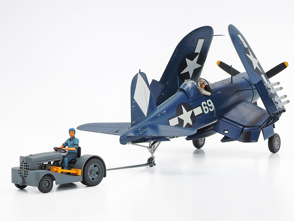 1/48 ヴォート F4U-1D コルセア モトタグ牽引セット: スケールモデル