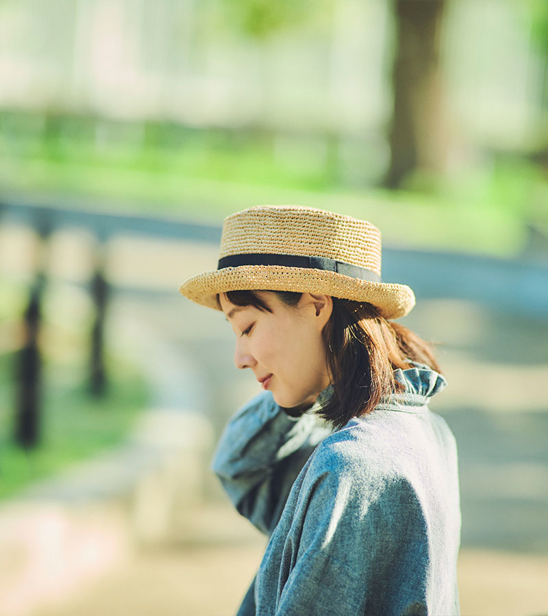 田中帽子店Brice2 （ブリス2）ラフィア ポークパイハット 紳士用帽子