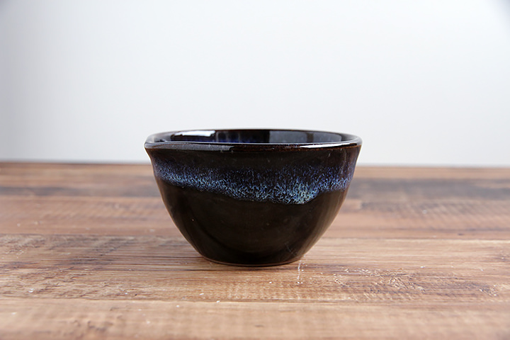 陶勝窯】片口小鉢/黒乳白 | 【丹波のイロドリ】丹波焼(陶器)の公式通販